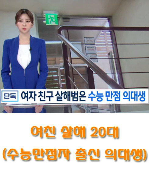 서울 서초구 건물에서 여친 살해 20대 (수능만점자 출신 의대생) 관련 뉴스 썸네일